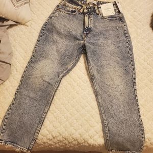 Abercrombie high rise mom jeans curvy fit